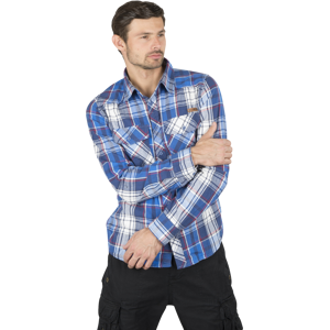 Brandit Camicia  Checkshirt Blu Scura