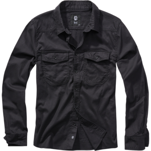 Brandit Camicia  Flanell Nera