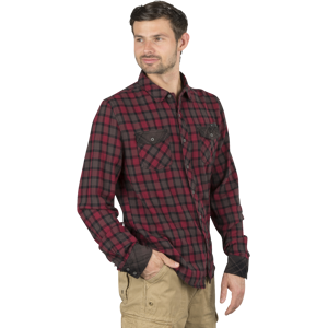 Brandit Camicia  Checkshirt Duncan Marrone-Rosso