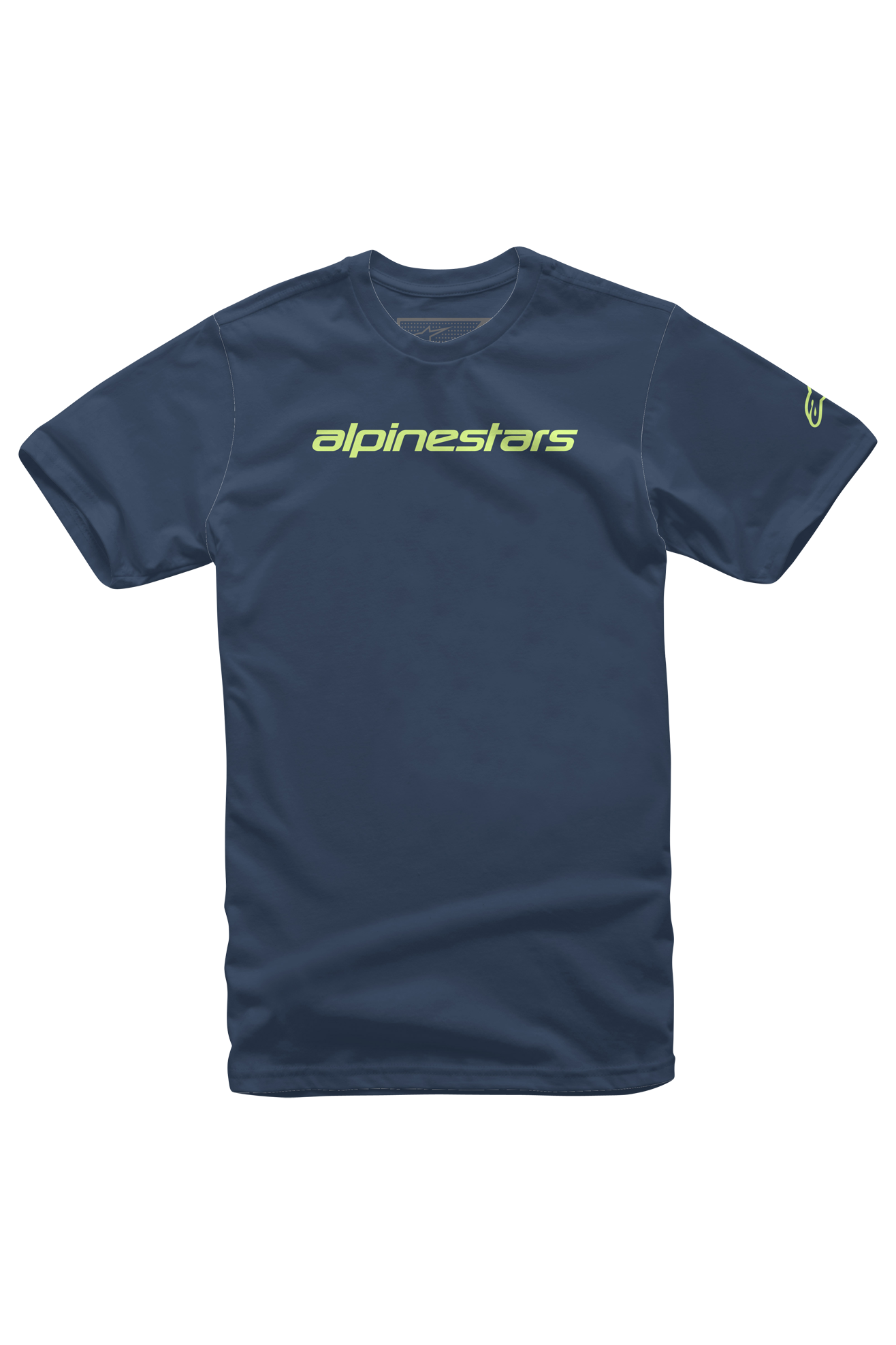 Alpinestars T-Shirt  Linear Wordmark Blu-Lime
