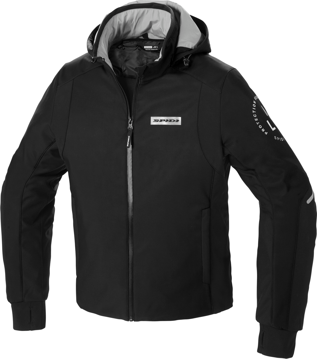 Spidi Giacca Moto Hoodie Armour H2Out® Nero-Bianco