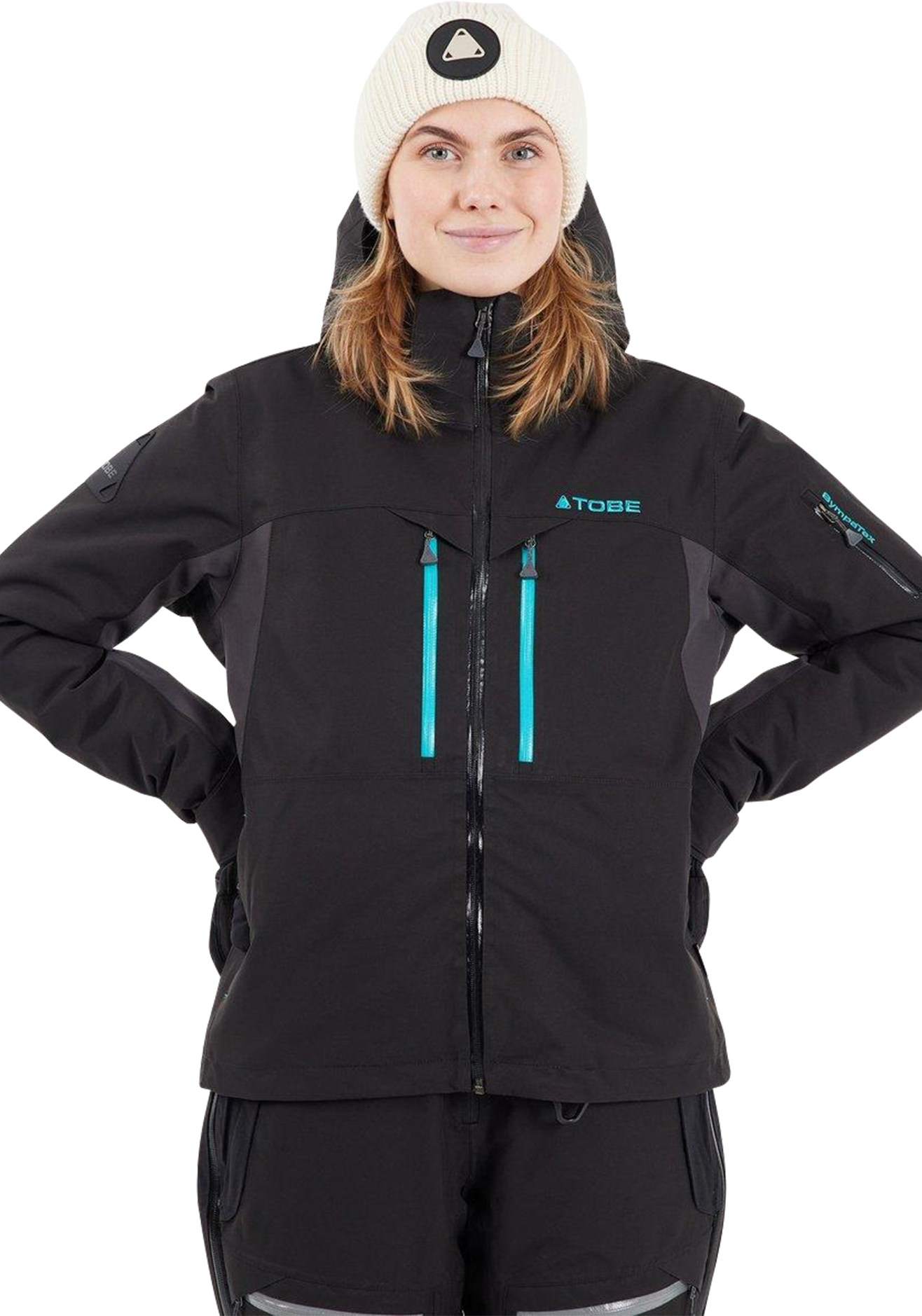 TOBE Outerwear Giacca Snow TOBE Cappa Imbottita Jet Nera