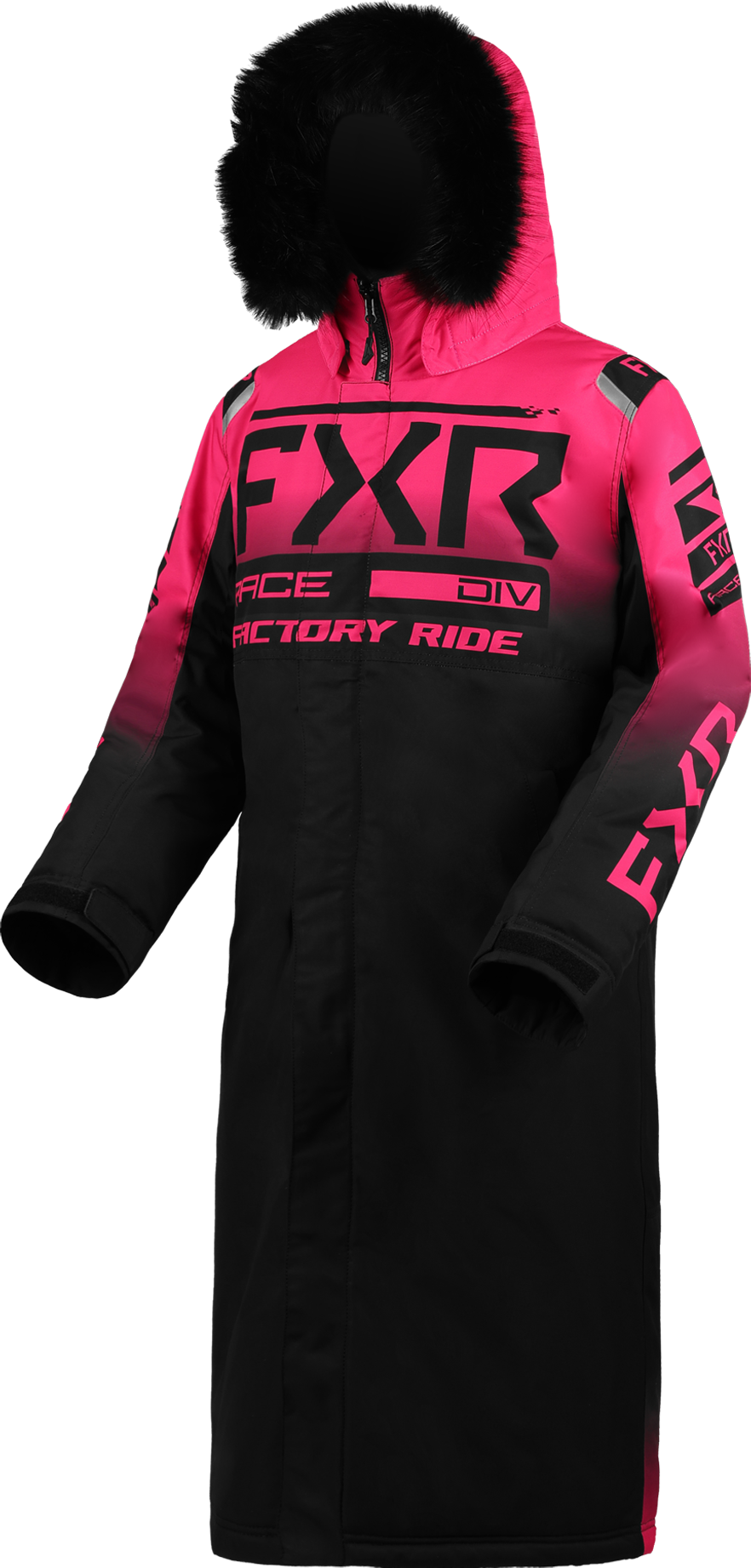 FXR Giacca Snow Donna  Warm-Up Nero-Fucsia