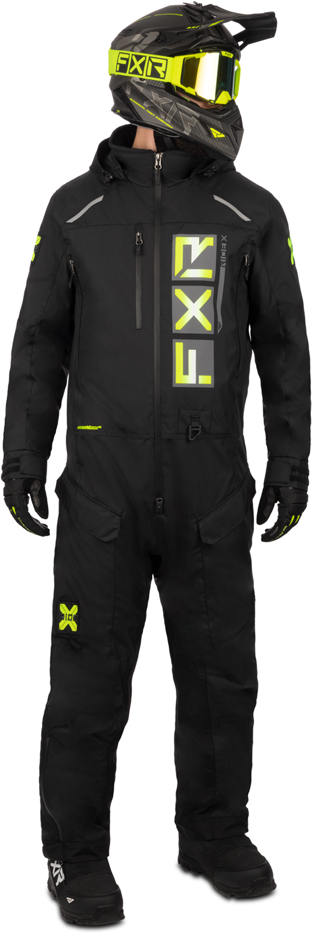 FXR Tuta  Recruit Lite Nero-Fluo