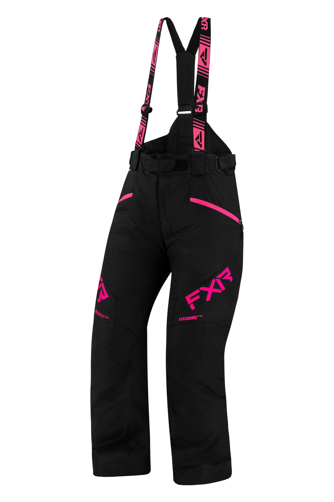 FXR Pantaloni Snow Donna  Fresh Nero-Rosa Elettrico