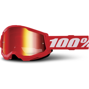 100% Maschera Cross Bambino  Strata 2 Rossa