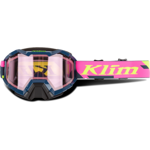 KLIM Maschera Motoslitta  Viper Raid Petrol-Lt Pink Tinta