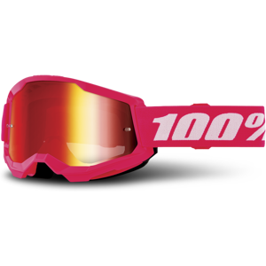 100% Maschera Cross Bambino  Strata 2 Rosa-Rosso