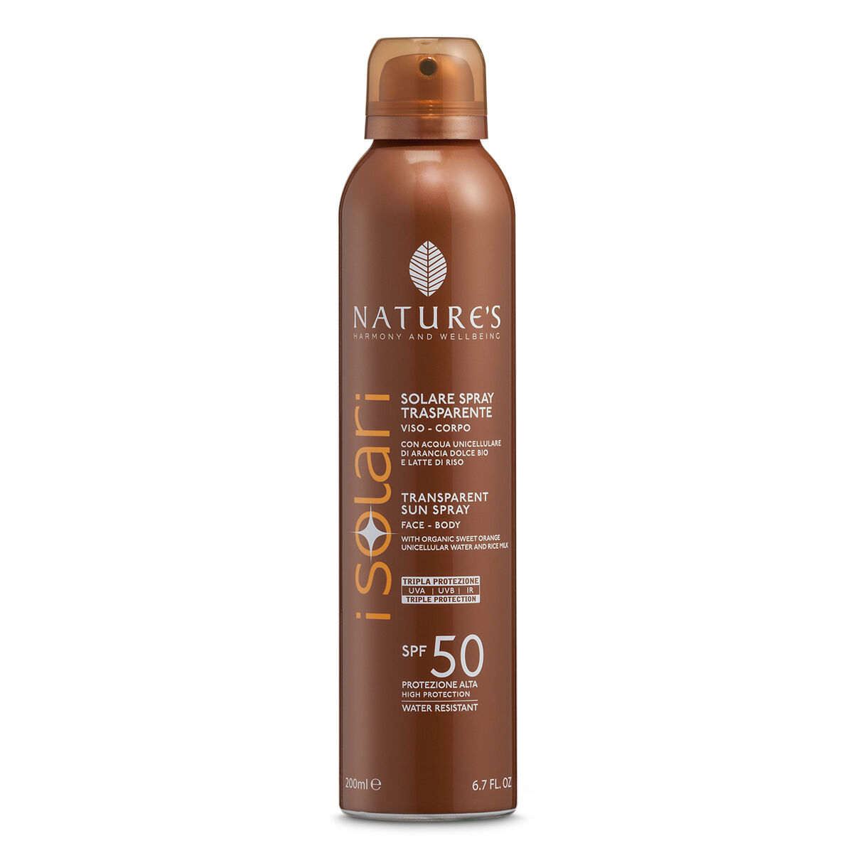 Nature's Solare Spray Trasparente SPF 50