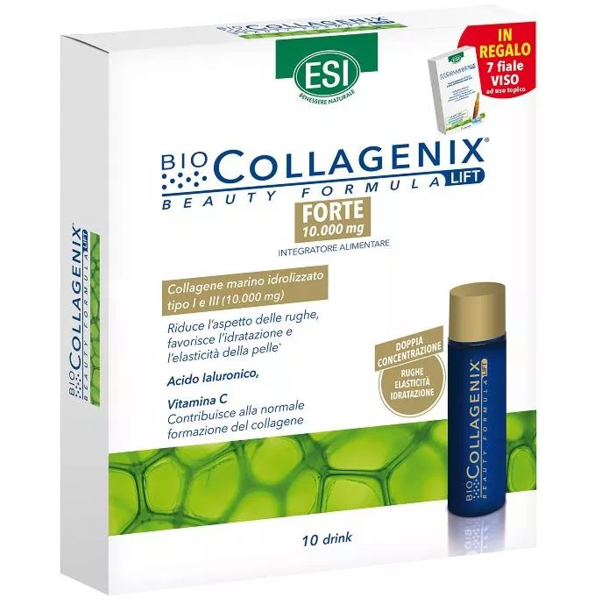 esi biocollagenix forte 10 drink + 7 ampolle biocollagenix omaggio