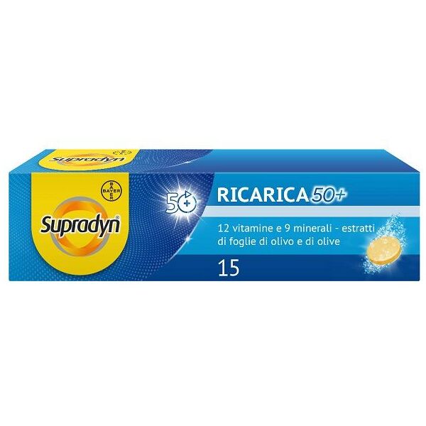 bayer supradyn ricarica 50+ 15 compresse effervescenti