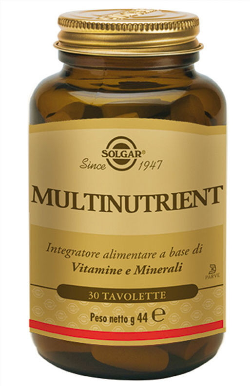 Solgar Multinutrient multivitaminico minerale 30 tavolette