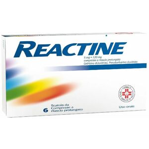 Johnson and Johnson Reactine 5 mg + 120 mg 6 Compresse