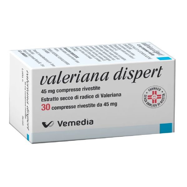 vemedia manufacturing b.v. valeriana dispert 45 mg - 30 compresse rivestite