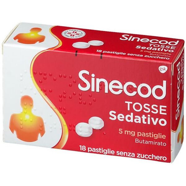 haelon italy srl sinecod - tosse sedativo 5 mg confezione 18 pastiglie