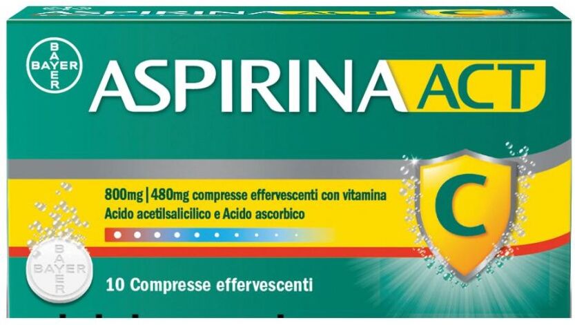 Bayer ASPIRINAACT*10CPR EFF800+480MG