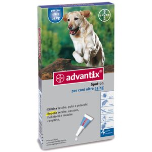 Bayer Advantix spot-on 4 pipette 4 ml (oltre i 25 kg)