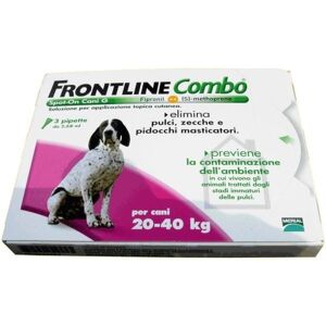 Merial Frontline combo antiparassitario per cani da 20-40kg (3 pipette)