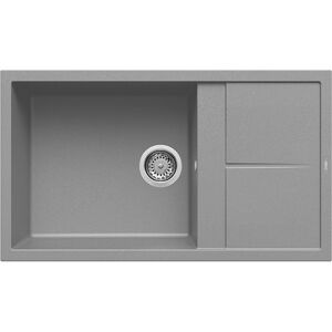 Elleci Lavello Incasso 1 vasca 86x50 Unico 410 Granitek Grigio Cemento LGU41048