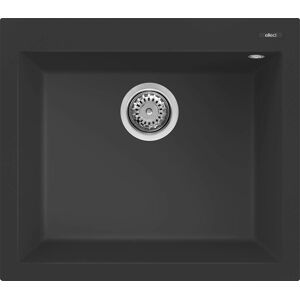 Elleci Lavello Incasso 1 vasca 57x50 Quadra 105 Granitek Nero LGQ10540