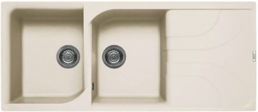 Elleci Lavello Incasso 2 vasche 116x50 Ego 500 Granitek Bianco Antico LGE50062 Elleci Lavello Incasso 2 vasche 116x50 Ego 500 Granitek Bianco Antico LGE50062
