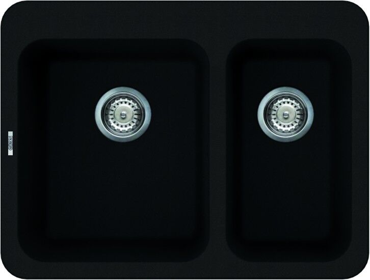Elleci Lavello Incasso 2 vasche 70x53 Fox 330 Granitek Nero Full Black LGF33040BTP Elleci Lavello Incasso 2 vasche 70x53 Fox 330 Granitek Nero Full Black LGF33040BTP