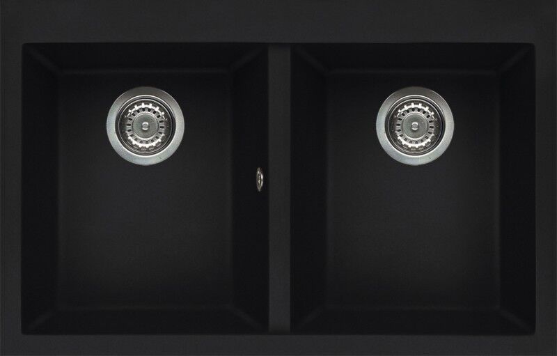 Elleci Lavello Incasso 2 vasche 79x50 Quadra 350 Keratek Plus Nero Assoluto LKQ35086 Elleci Lavello Incasso 2 vasche 79x50 Quadra 350 Keratek Plus Nero Assoluto LKQ35086