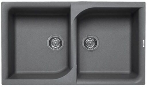 Elleci Lavello Incasso 2 vasche 86x50 Ego 450 Metaltek Grigio Titanium LME45073 Elleci Lavello Incasso 2 vasche 86x50 Ego 450 Metaltek Grigio Titanium LME45073