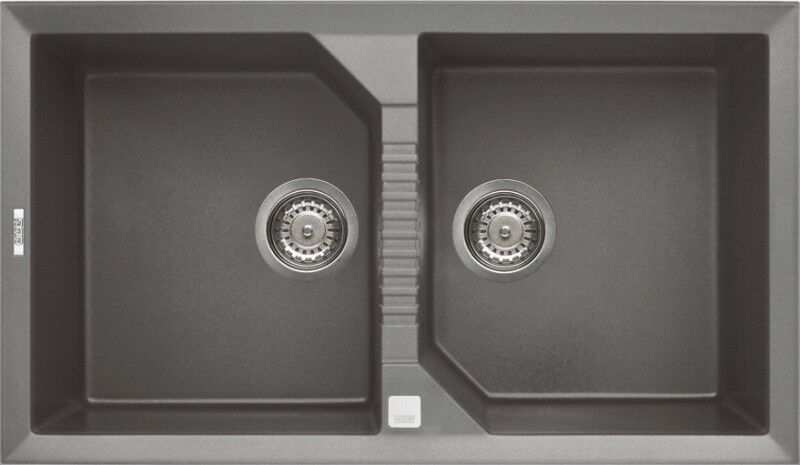 Elleci Lavello Incasso 2 vasche 86x50 Tekno 450 Metaltek Grigio Titanium LMT45073 Elleci Lavello Incasso 2 vasche 86x50 Tekno 450 Metaltek Grigio Titanium LMT45073