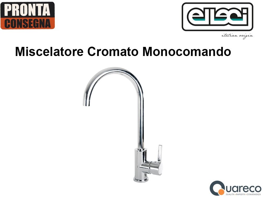 Elleci Rubinetto Miscelatore Cucina monocomando Cromato MIKC01CR