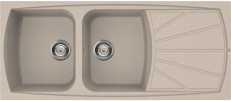Elleci Lavello Incasso 2 vasche 116x50 Living 500 Granitek Avena LGL50051 Elleci Lavello Incasso 2 vasche 116x50 Living 500 Granitek Avena LGL50051
