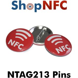 Spillette NTAG213 metalliche con logo NFC