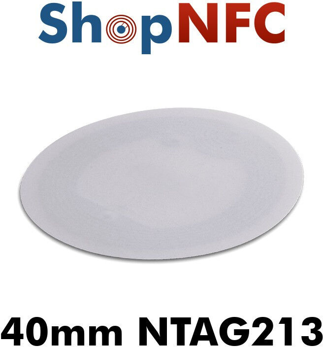 HID Global Tag NFC in carta NTAG213 40mm bianchi adesivi HID Global Tag NFC in carta NTAG213 40mm bianchi adesivi