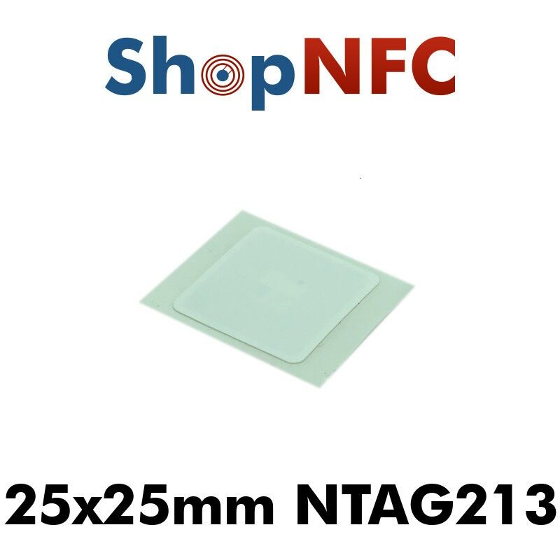 Confidex Links - Tag NFC NTAG213 adesivi IP68 25x25mm