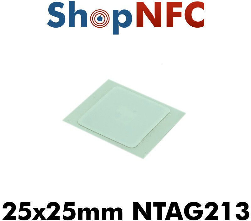 Confidex Links - Tag NFC NTAG213 adesivi IP68 25x25mm