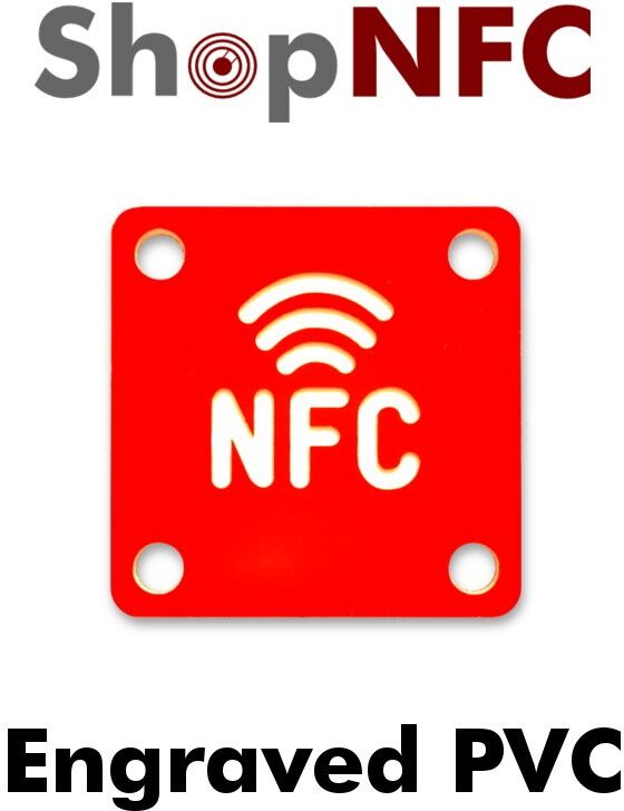 Tag NFC in PVC pantografati con Logo NFC Tag NFC in PVC pantografati con Logo NFC