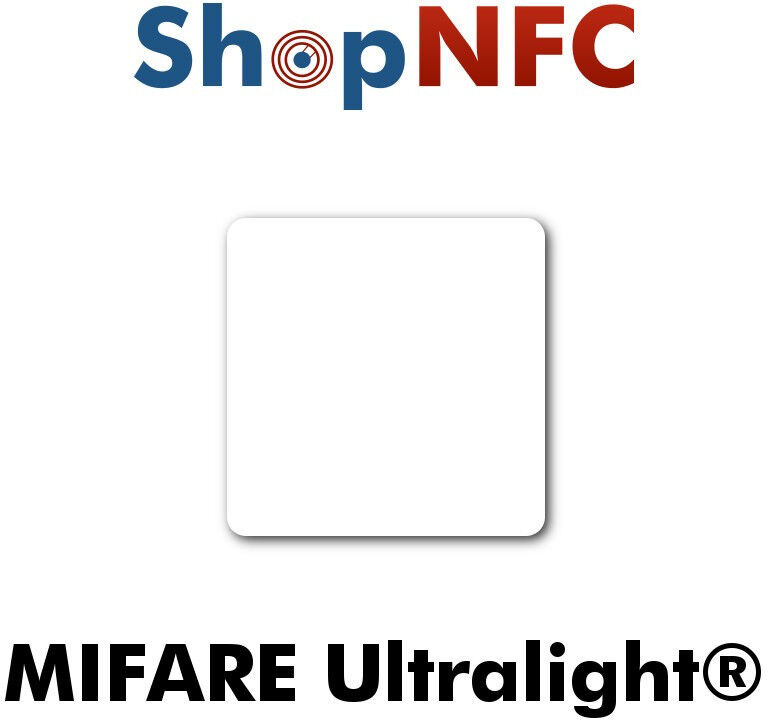 Tag NFC NXP MIFARE Ultralight® 35x35mm adesivi Tag NFC NXP MIFARE Ultralight® 35x35mm adesivi