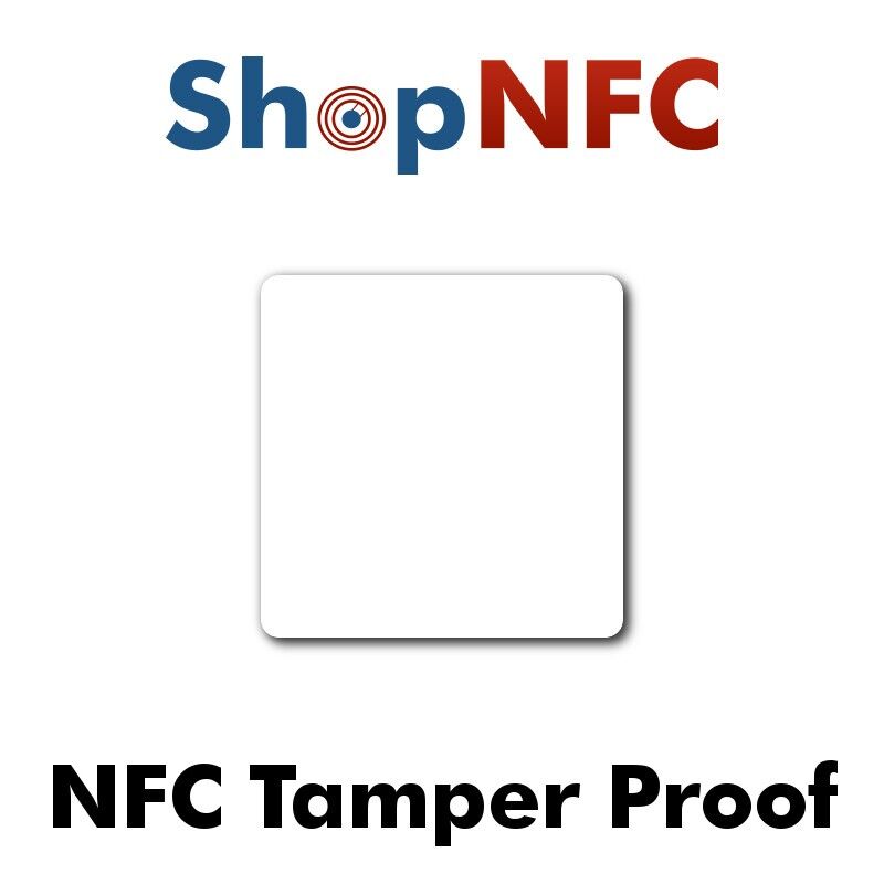 Tag NFC Tamper Proof NTAG213 52x52mm adesivi