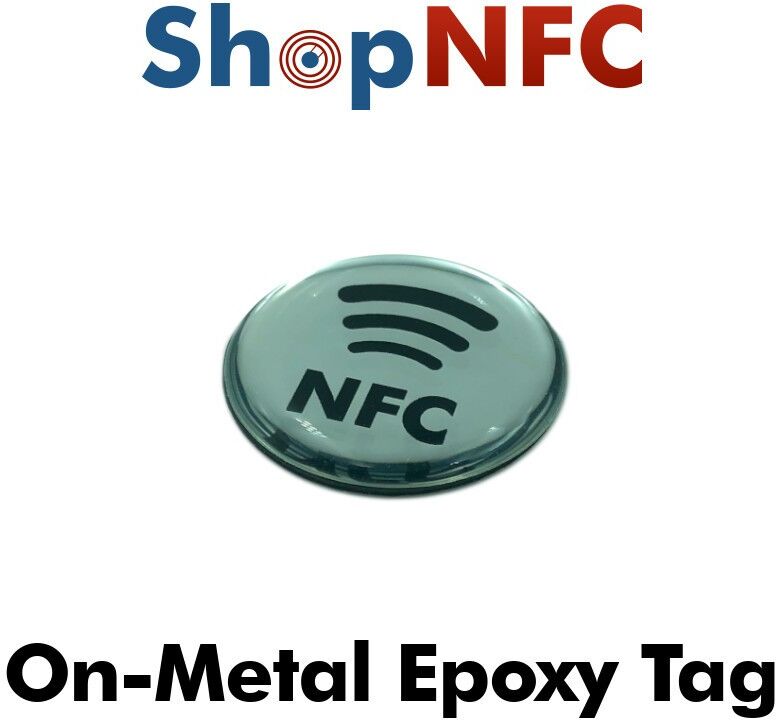 Tag NFC schermati resinati oro/argento a specchio - Personalizzati