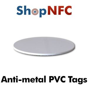 PVC Tags 125khz r/o TK4100, 25mm round, antimetal
