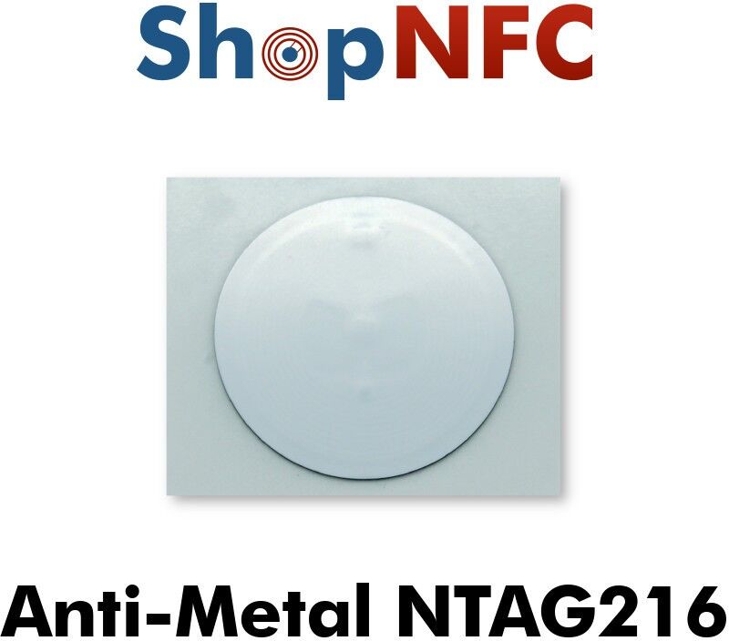 Tag NFC schermati NTAG216 rotondi adesivi 29mm