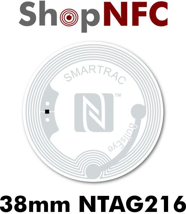 Tag NFC NTAG216 38mm adesivi