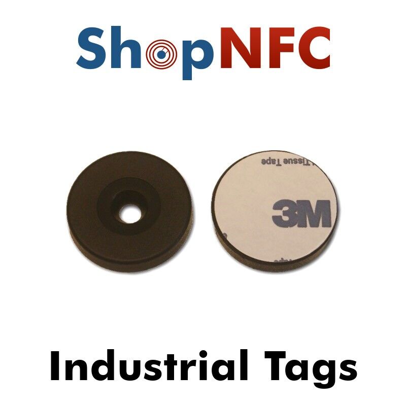 Tag NFC industriali NTAG216 schermati adesivi 29mm