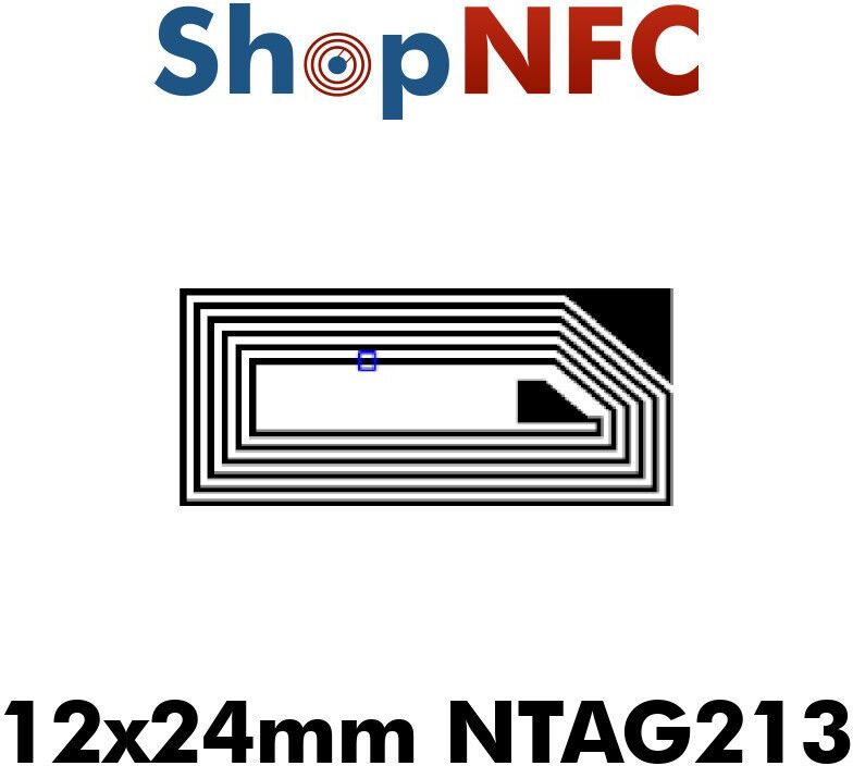 Tag NFC NTAG213 12x24mm adesivi