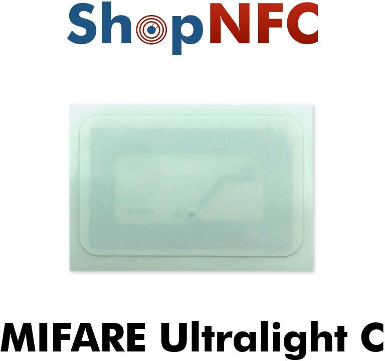 Tag NFC MIFARE Ultralight® C 26,5x42mm adesivi