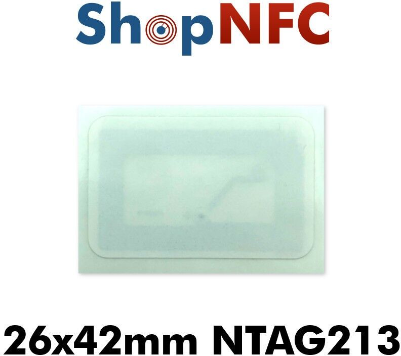 Tag NFC NTAG213 26,5x42mm adesivi