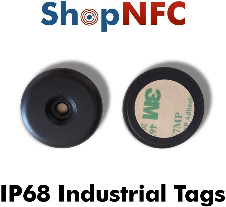 Tag NFC industriali IP68 NTAG213/6 schermati 34mm