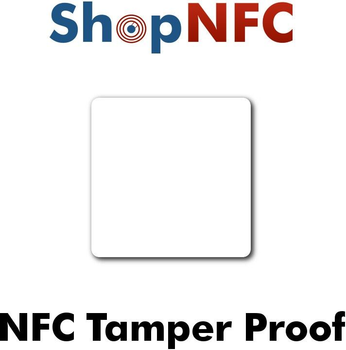 Tag NFC Tamper Proof NTAG213 52x52mm adesivi