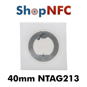 HID Global Tag NFC NTAG213 40mm IP67 adesivi trasparenti