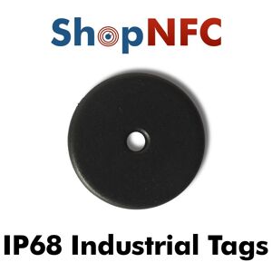 Tag NFC industriali IP68 NTAG213 schermati 22mm